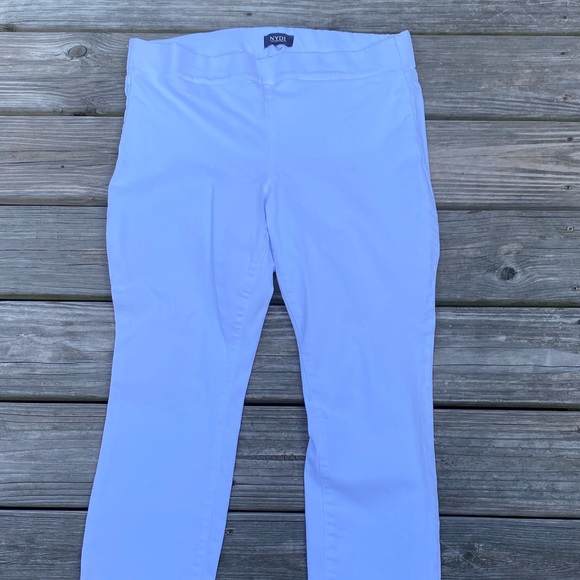 SOLD💲NYDJ white stretch jeans lift tuck technology Not Your Daughters Jeans 12P - Picture 5 of 11
